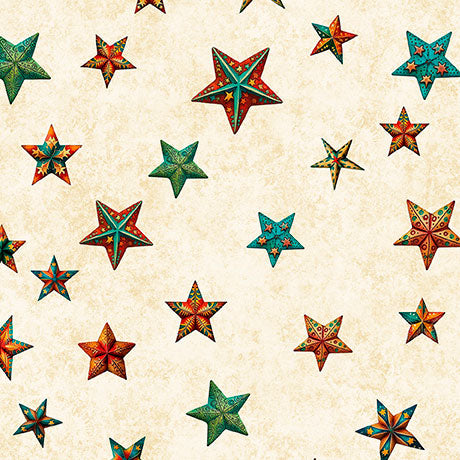 Santa's Workshop Stars 31076-E Fabrics QT Fabrics