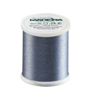 Madeira Cotona 50 - Premium Cotton Quilting & Sewing Thread, 568 Steel Grey Thread Madeira