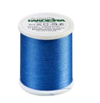 Madeira Cotona 50 - Premium Cotton Quilting & Sewing Thread, 580 Blue Thread Madeira