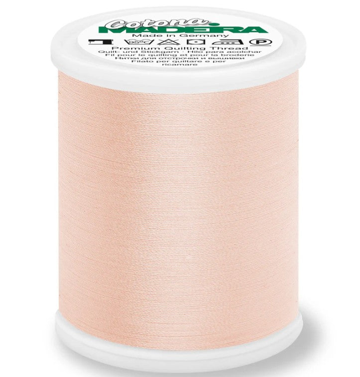 Madeira Cotona 50 - Premium Cotton Quilting & Sewing Thread, 585 Light Peach Thread Madeira