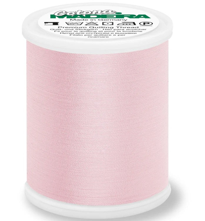 Madeira Cotona 50 - Premium Cotton Quilting & Sewing Thread, 590 Light Pink Thread Madeira