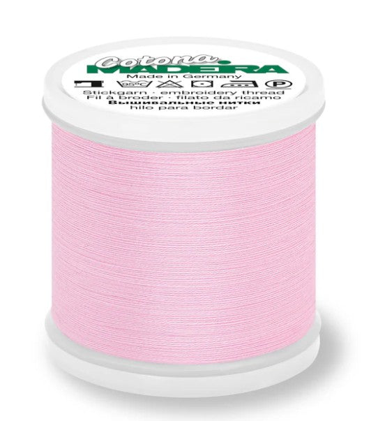 Madeira Cotona 80 - Premium Cotton Quilting & Sewing Thread, 590 Light Pink Thread Madeira