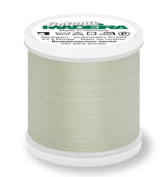 Madeira Cotona 80 - Premium Cotton Quilting & Sewing Thread, 618 Pale Seafoam Thread Madeira