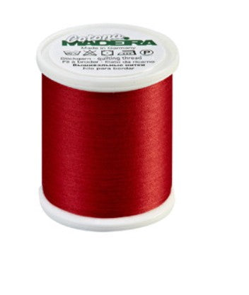 Madeira Cotona 50 - Premium Cotton Quilting & Sewing Thread, 621 Red Thread Madeira