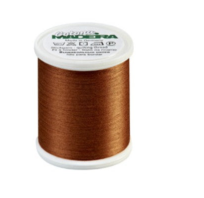 Madeira Cotona 50 - Premium Cotton Quilting & Sewing Thread, 677 Saddle Brown Thread Madeira
