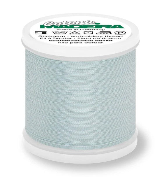 Madeira Cotona 80 - Premium Cotton Quilting & Sewing Thread, 744 Pale Aqua Thread Madeira