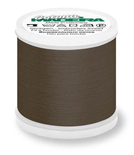 Madeira Cotona 50 - Premium Cotton Quilting & Sewing Thread, 792 Dark Charcoal Thread Madeira