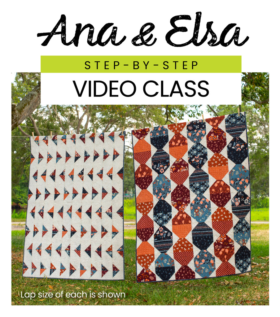 Ana & Elsa Video Class - Stripology Quickies Club Pattern GE Designs