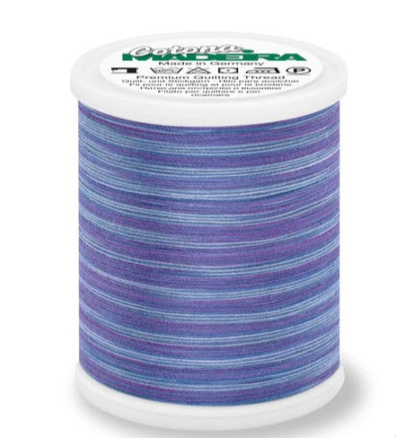 Madeira Cotona 50 - Premium Cotton Quilting & Sewing Thread, 508 Blue Lagoon Variegated Thread Madeira