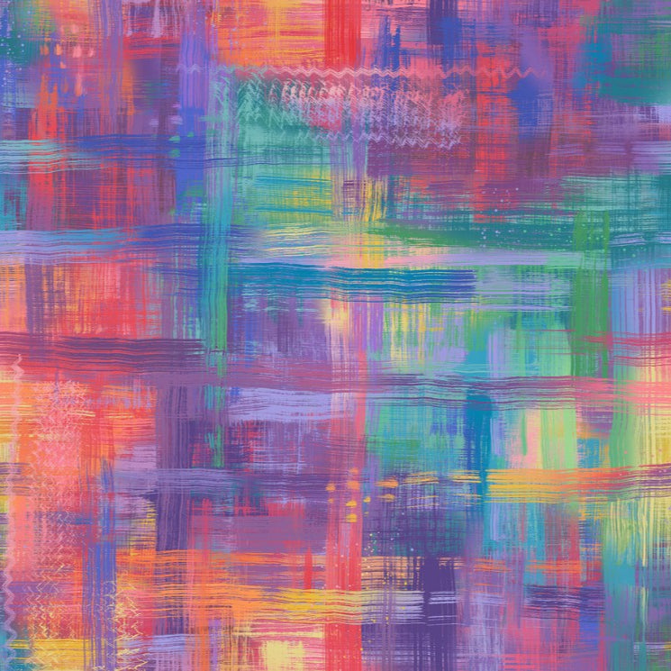 Maywood Studios Colorfield Rainbow Multi 108" Wide Backing Fabric - MASQBD650-Z - 3 YARD Fabrics Maywood