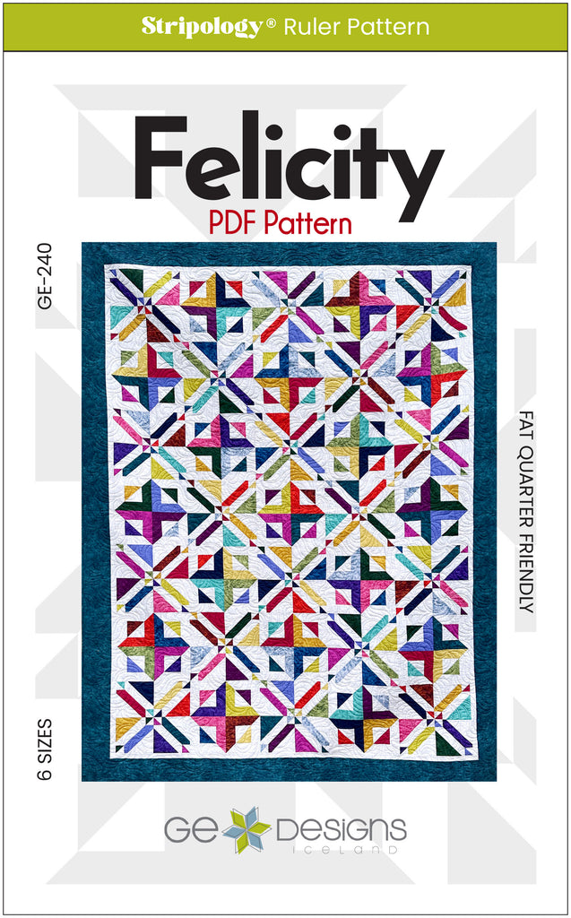 Felicity - 1/2 yard or Fat Quarter PDF Pattern 240 Pattern GE Designs