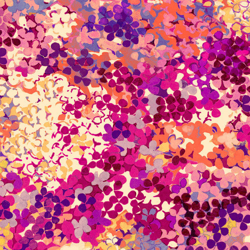 Blank Quilting Flora Yellow 118" Wide Backing Fabric - 4043-44 - 2 YARD Fabrics Blank