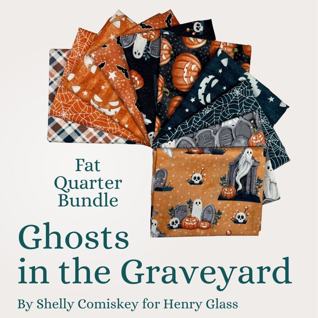 Ghosts in the Graveyard Fat Quarter Bundle Fabrics Henry Glass