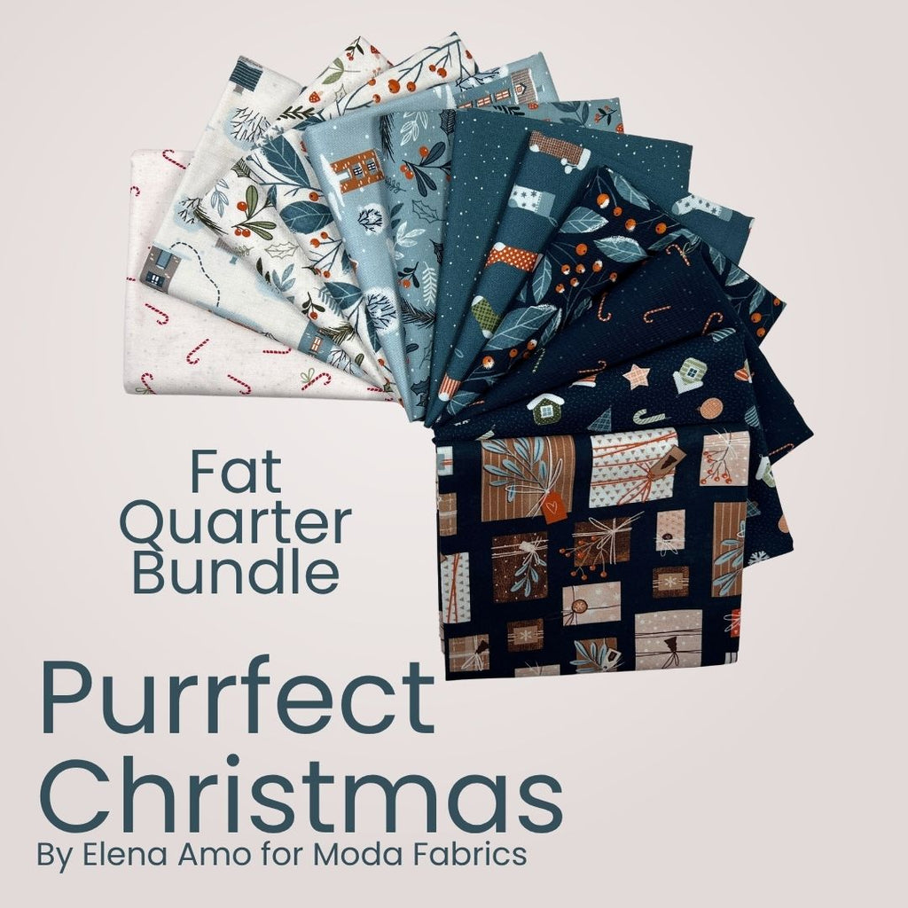 Purrfect Christmas Fat Quarter Bundle Fabrics Moda Fabrics