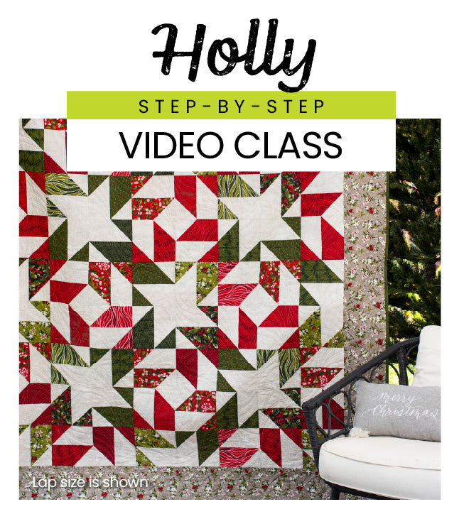 Holly Video Class - Stripology Quickies Club Pattern GE Designs