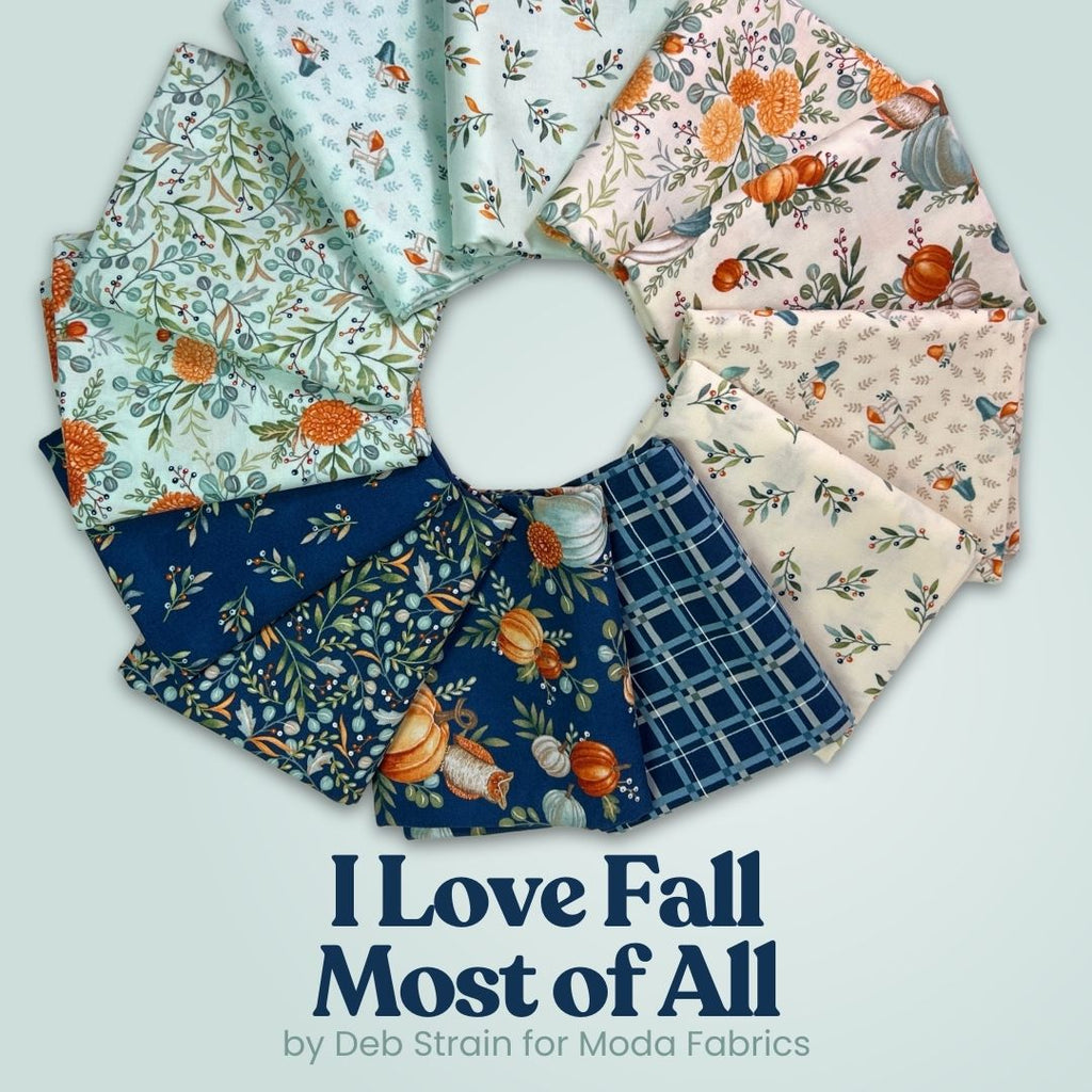 I Love Fall Most of All Half Yard Bundle Fabrics Moda Fabrics