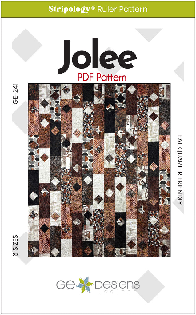 Jolee - 1/2 yard or Fat Quarter PDF Pattern 241 Pattern GE Designs