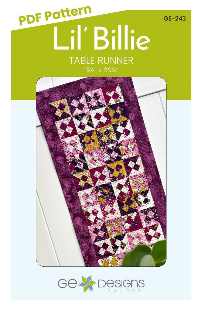 Lil' Billie - PDF Table Runner Pattern 243 Pattern GE Designs
