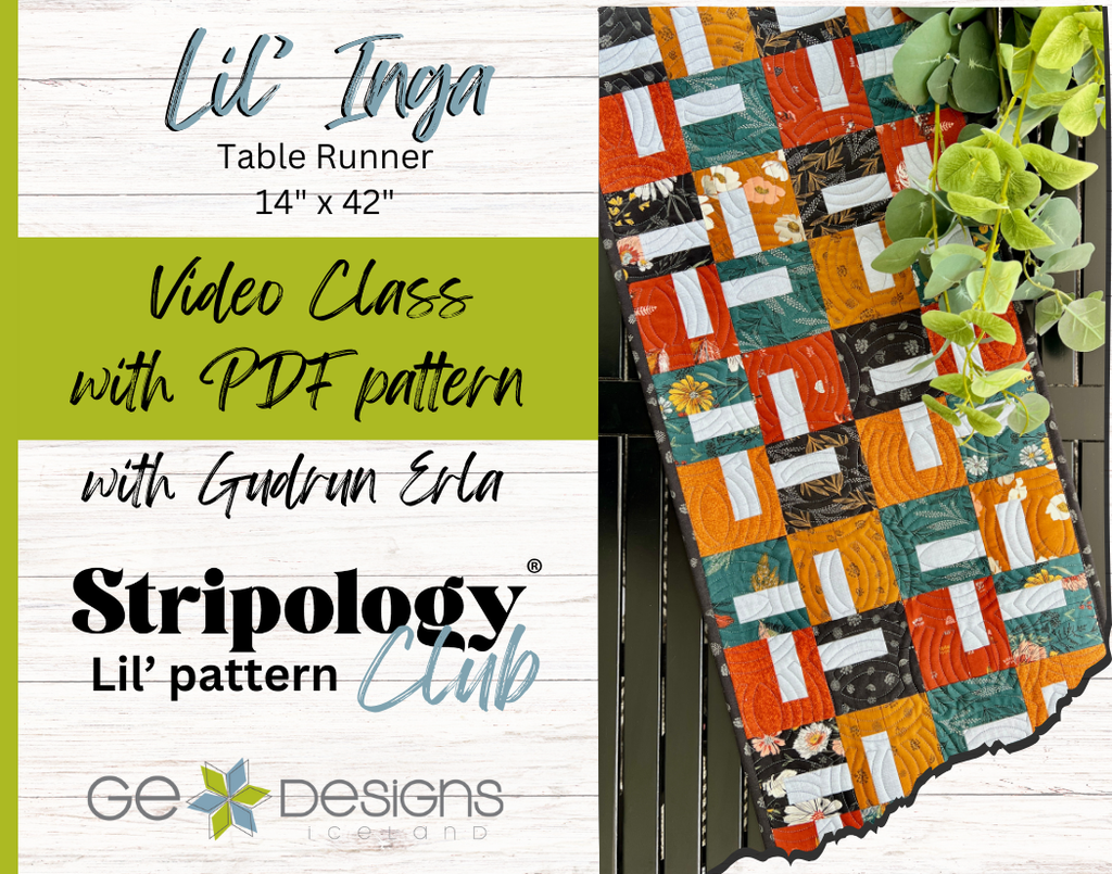 Lil' Inga Video Class - Stripology Lil' Pattern Club Pattern GE Designs