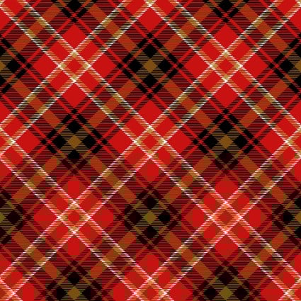 Moose Lodge Bias Plaid Red 6616-88 Fabrics Henry Glass   