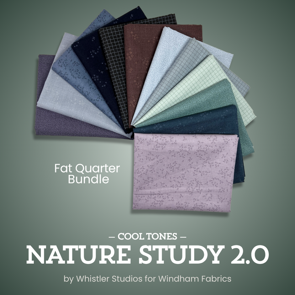 Nature Study 2.0 - Cool Fat Quarter Bundle Fabrics Windham Fabrics
