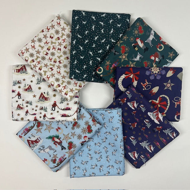Norwegian Christmas Half Yard Bundle Fabrics Lewis & Irene