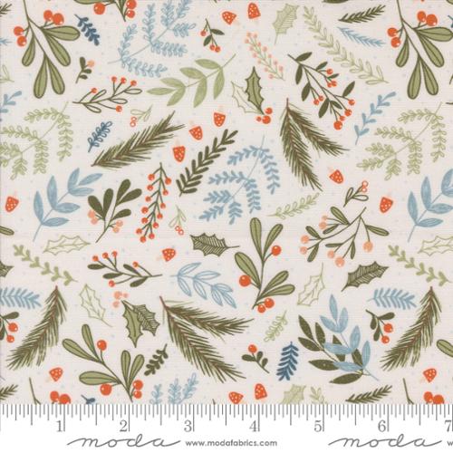 Purrfect Christmas Greenery Pearl 39043-11 Fabrics Moda Fabrics