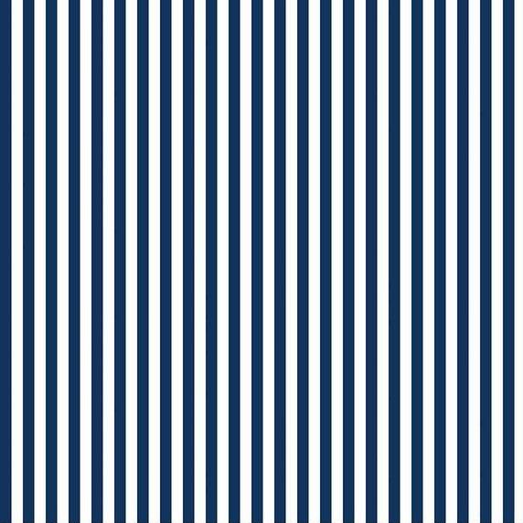 Quarter Inch Stripe Navy C555N Fabrics Riley Blake