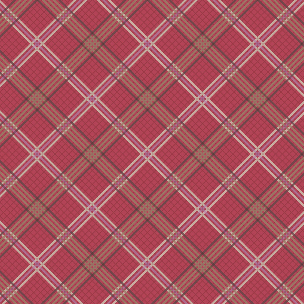 Loch Lewis Red Check Flannel F539B Fabrics Lewis & Irene
