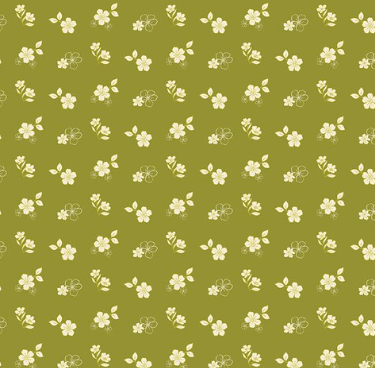 Feed My Soul Tossed Floral Olive C14553-Olive Fabrics Riley Blake