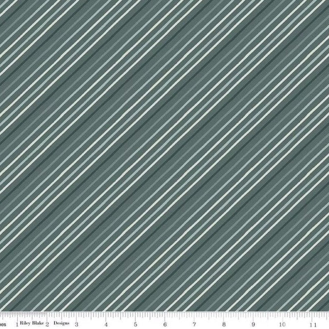 Happy Fall Days Stripes Stone C16346-Stone Fabrics Riley Blake