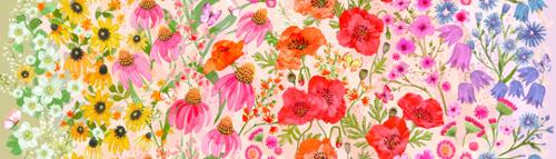 Superbloom Wildflowers Ombre Pastel 48780-11 Fabrics Moda Fabrics