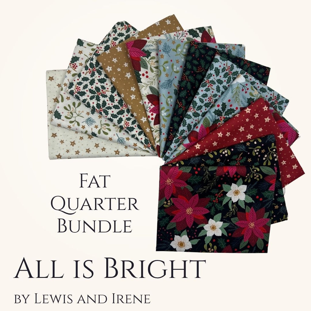 All is Bright Fat Quarter Bundle Fabrics Lewis & Irene