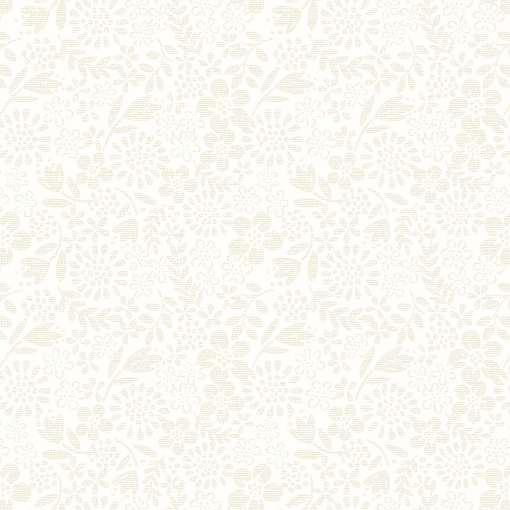 London Calling Tiny Tonals Floral Cream LCA10 Fabrics Lewis & Irene   