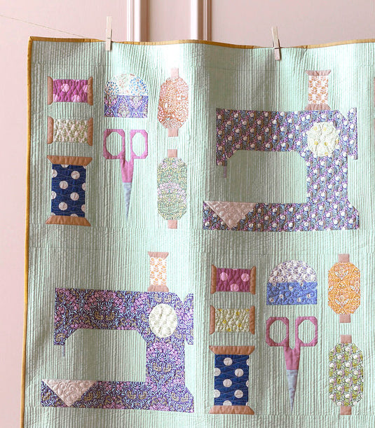 Tilda Make Do and Mend Wall Quilt - Stripologized Kit - 35" x 35" Fabrics Tilda