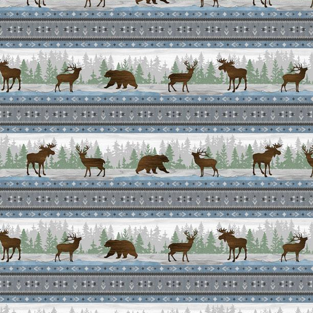 Timberland Trail Repeating Multi Stripe - 3070-45602-497 Fabrics Wilmington