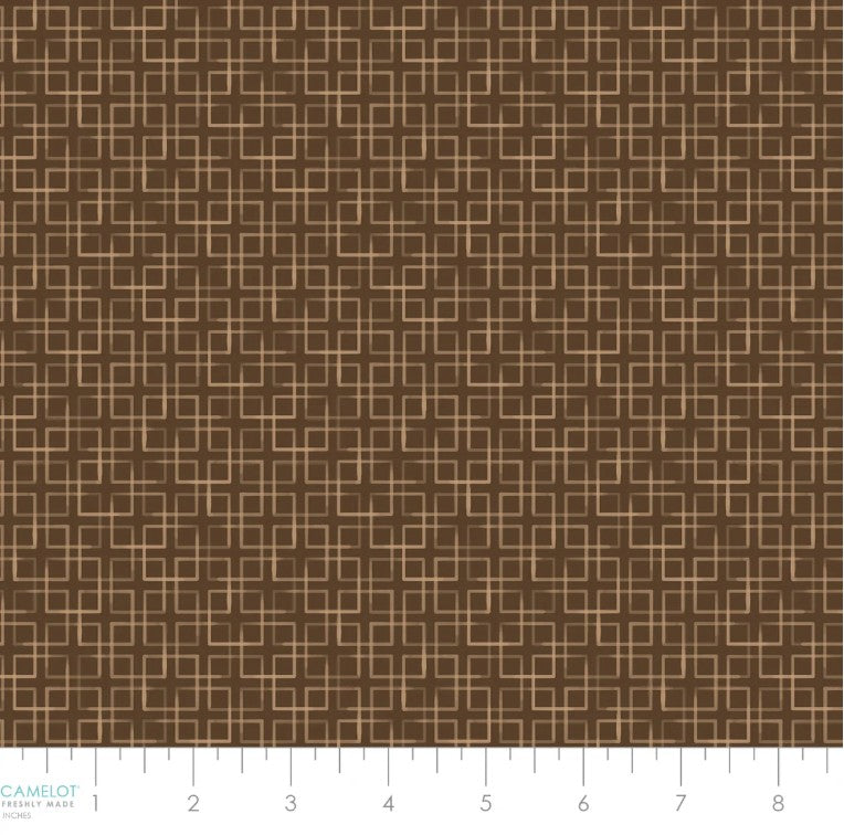 Whispering Grasslands Squares Brown 58240306 02 Fabrics Camelot