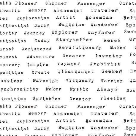 Writing On The Wall Stamped White PWSE999 Fabrics Free Spirit   