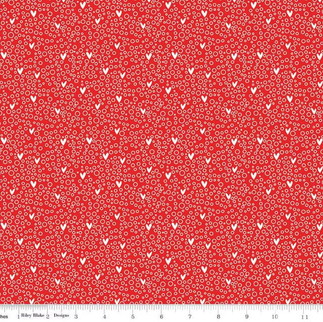 You and Me Dots Red C15402-Red Fabrics Riley Blake