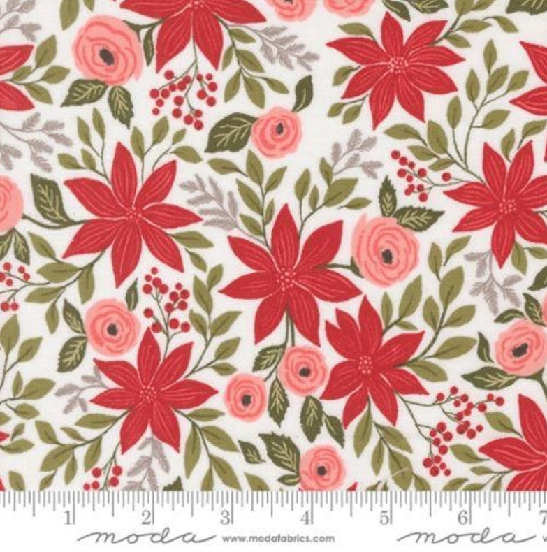 Berry and Pine Snow 5240 11 Fabrics Moda Fabrics