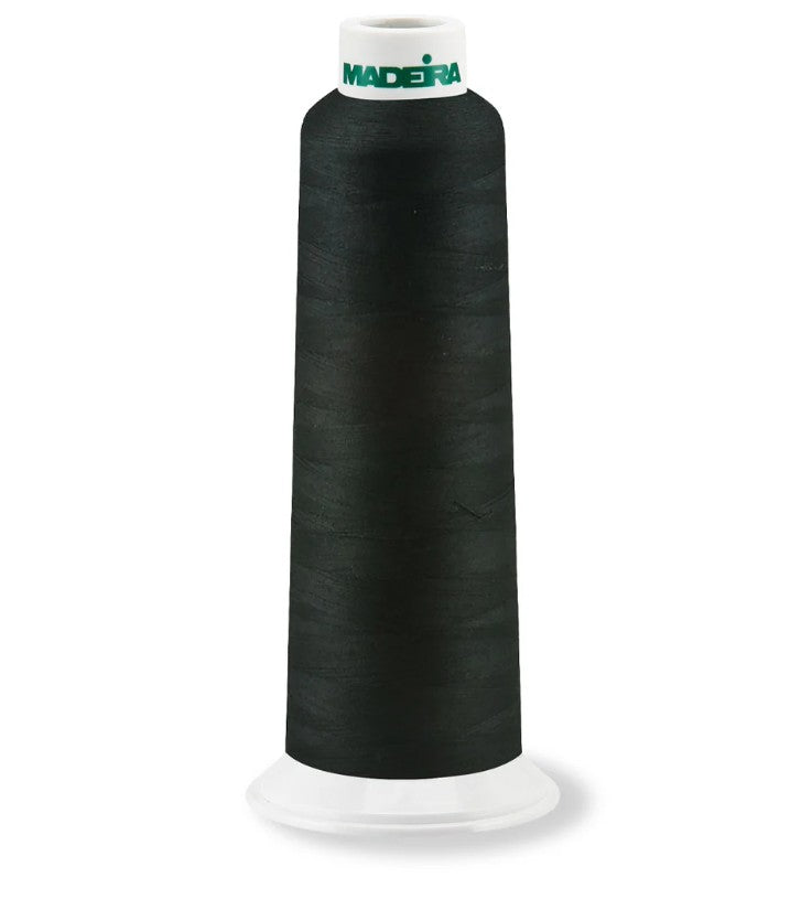 Madeira AeroQuilt 40 - Premium Longarm Quilting Thread, 8000 Black Thread Madeira