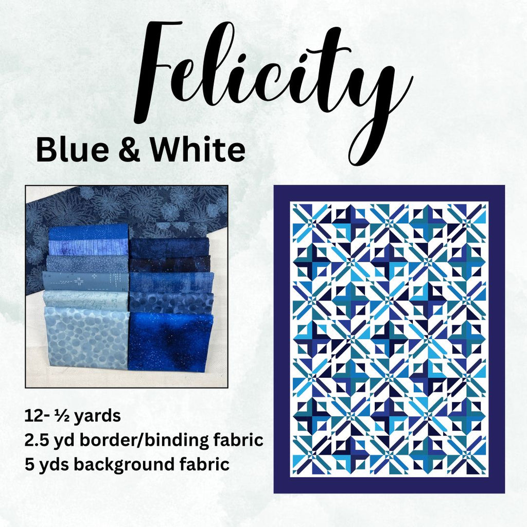 Felicity- Blue & White Fabrics GE Designs