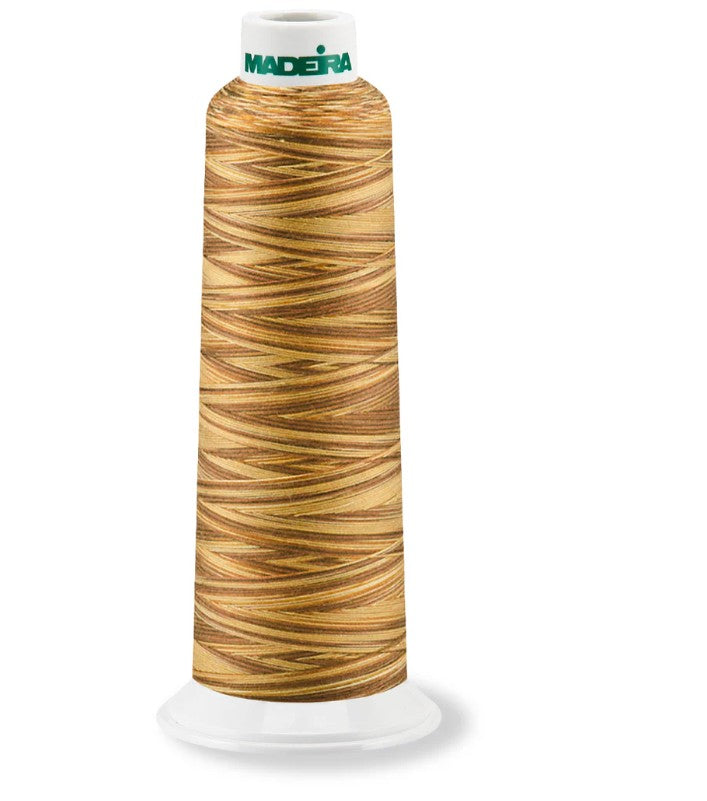 Madeira AeroQuilt 40 - Premium Longarm Quilting Thread, 9510 Cappuccino Variegated Thread Madeira