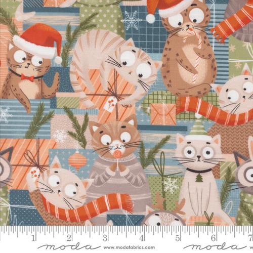 Purrfect Christmas Cats Multi 39048-11 Fabrics Moda Fabrics