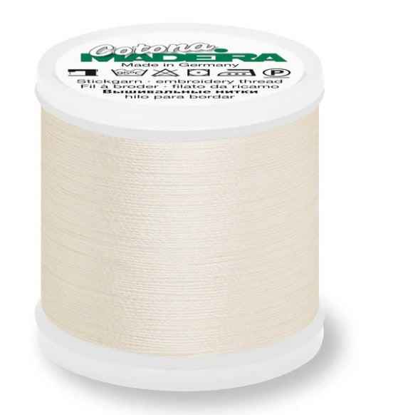 Madeira Cotona 30 - Premium Cotton Quilting & Sewing Thread, 738 Cream Thread Madeira