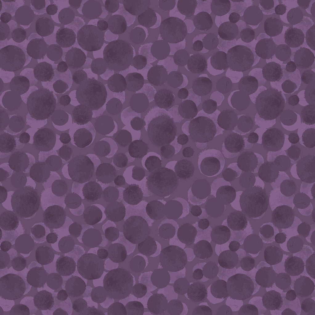 Bumbleberries Dark Purple Flannel BBF07 Fabrics Lewis & Irene