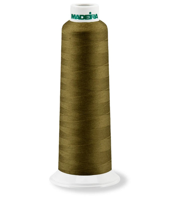 Madeira AeroQuilt 40 - Premium Longarm Quilting Thread, 8550 Denim Gold Thread Madeira