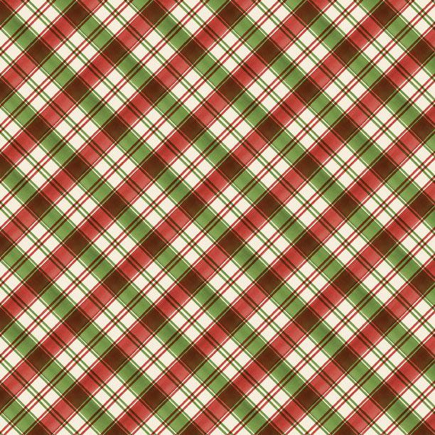 Cardinal Celebration Diagonal Plaid Multi 37760-273 Fabrics Wilmington