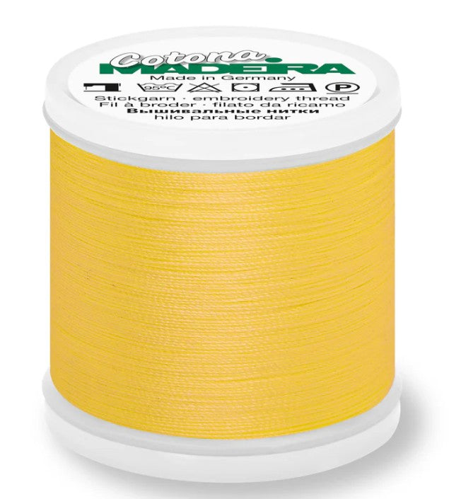 Madeira Cotona 30 - Premium Cotton Quilting & Sewing Thread, 668 Goldenrod Thread Madeira