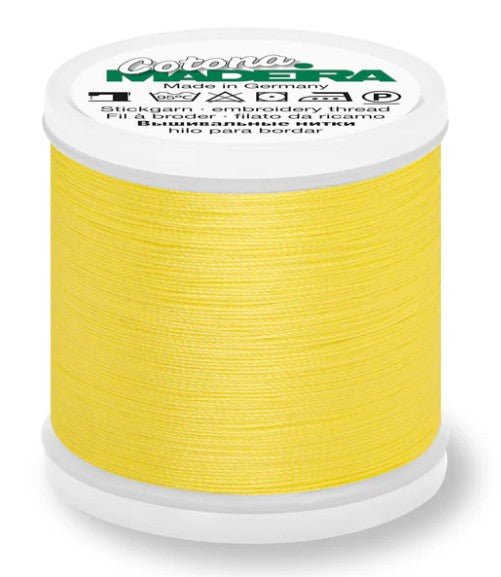 Madeira Cotona 30 - Premium Cotton Quilting & Sewing Thread, 771 Mimosa Yellow Thread Madeira